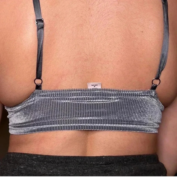 Victoria’s Secret Sparkly Crushed Velvet Bralette/ Cropped Tank Top - Picture 4 of 4